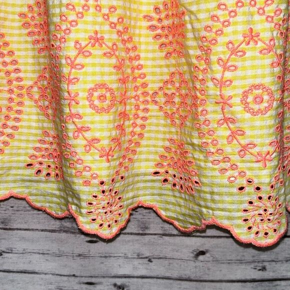 Lilly Pulitzer Sarafina Short Sleeve Dress Gingham Seersucker Island - Picture 5 of 10